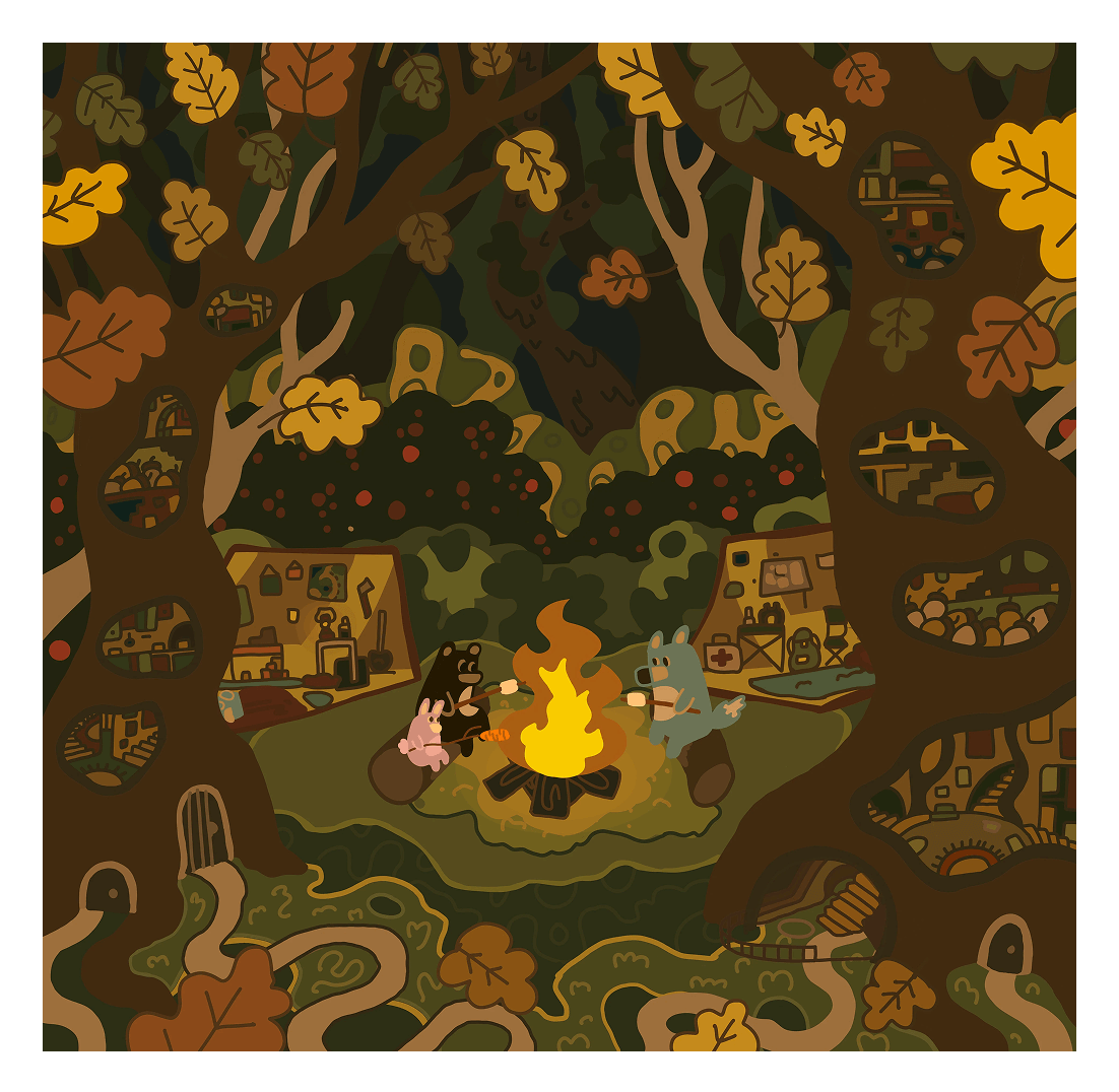 September calendar illustration